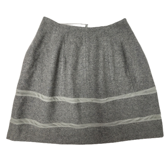 Madewell Gray Wool Blend Turnout Skirt Size 8 - Picture 1 of 12